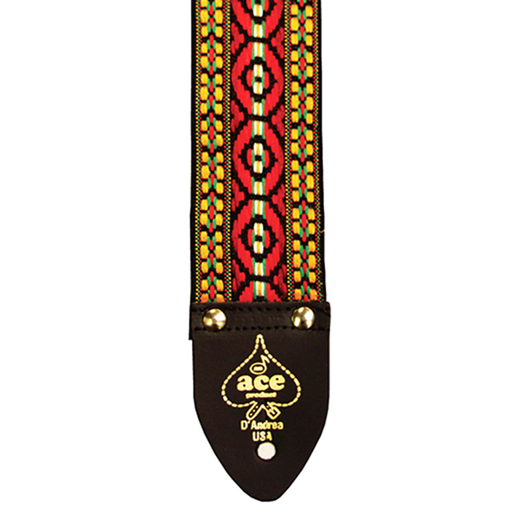 Ace Vintage Reissue Guitar Strap - Bohemian Red