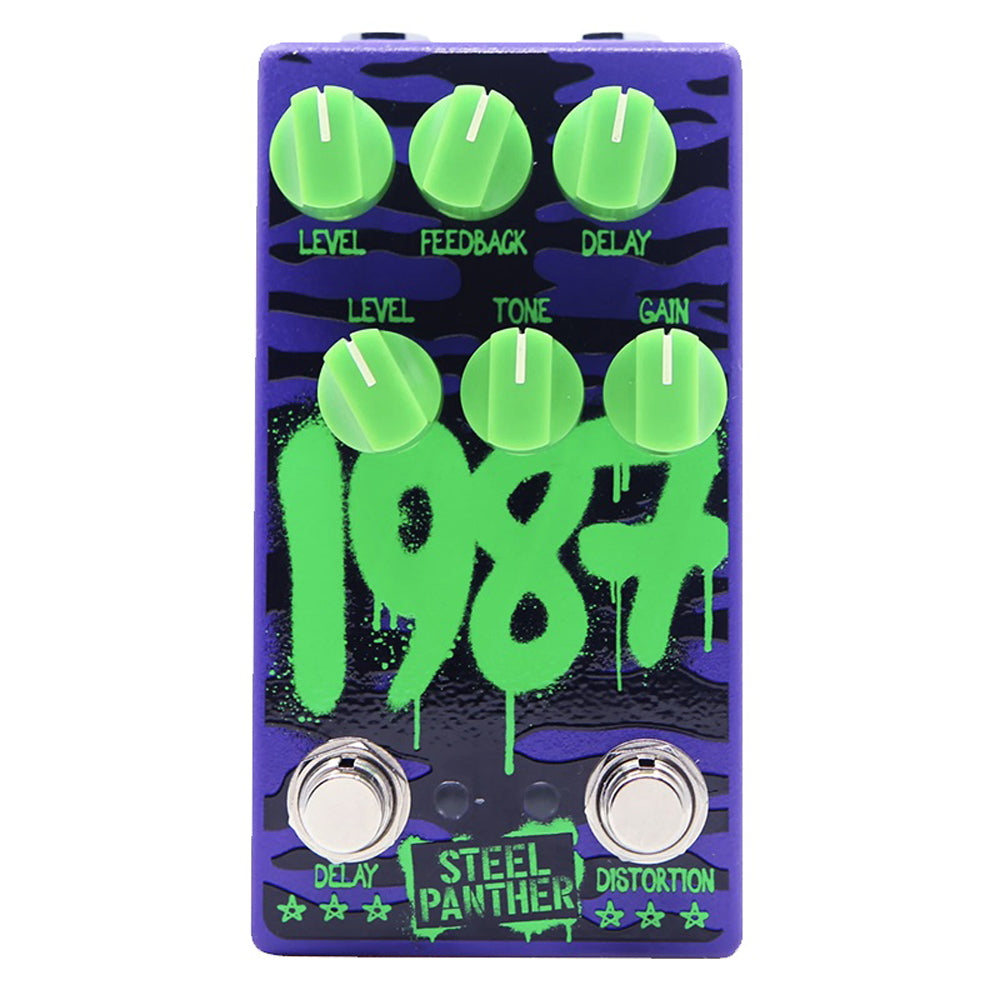All-Pedal Steel Panther 1987 Distortion & Delay Pedal New