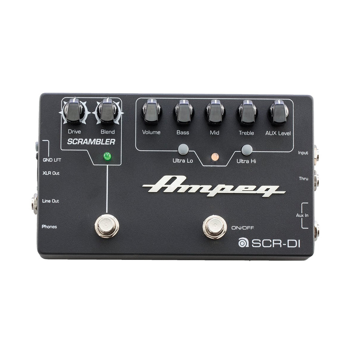 Ampeg SCR-DI Bass DI Preamp Pedal with Scrambler Overdrive