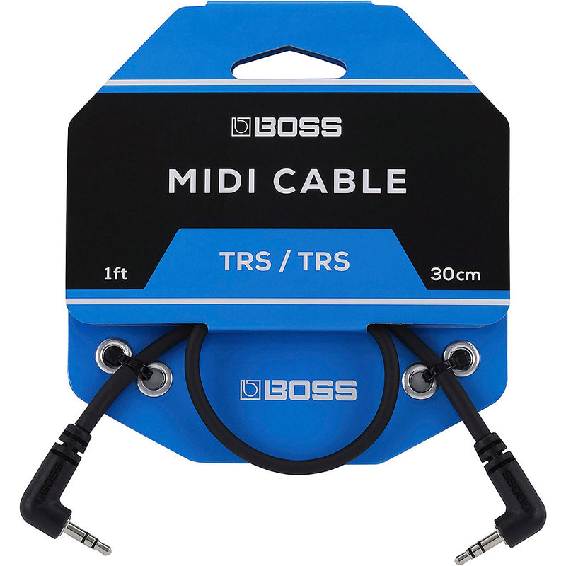 Boss BCC-1-3535 3.5mm TRS to 3.5mm TRS Connecting Cable - 1 foot