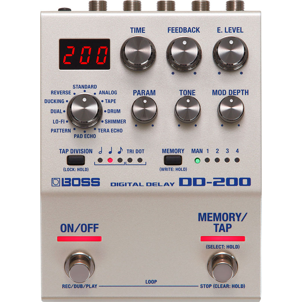 delay pedals Boss DD200 Digital Delay Pedal – Motor City Guitar