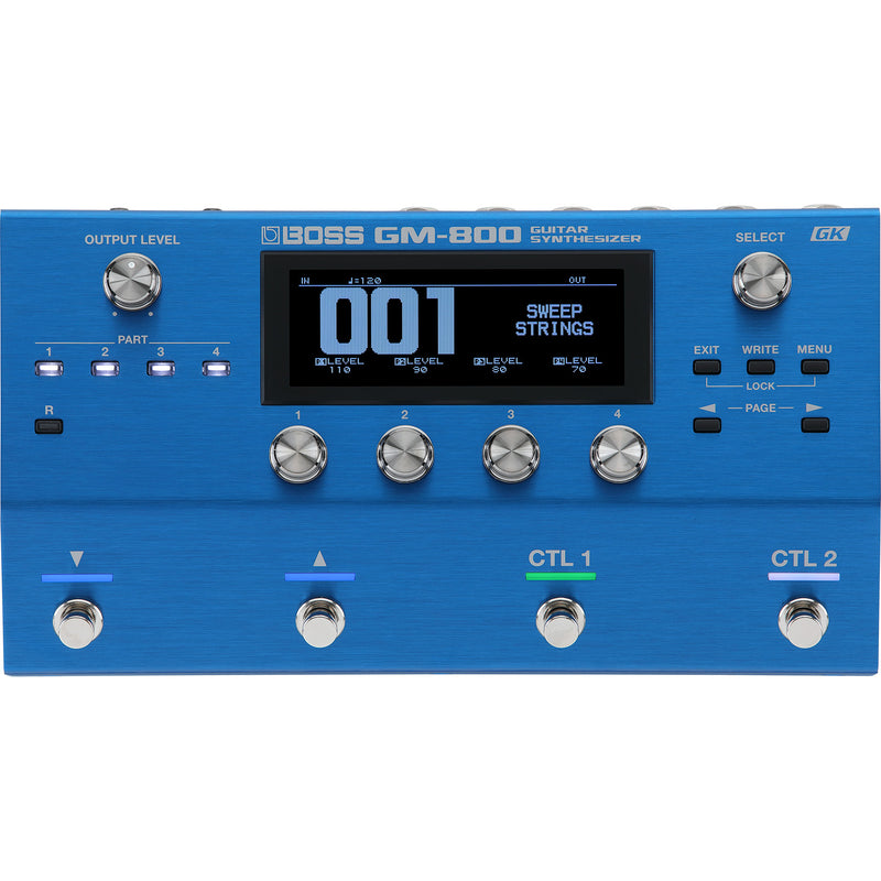 Boss GM-800 Guitar and Bass Synthesizer Pedal with Serial GK Interface, Zen-Core Sound Engine and Onboard Sound Library