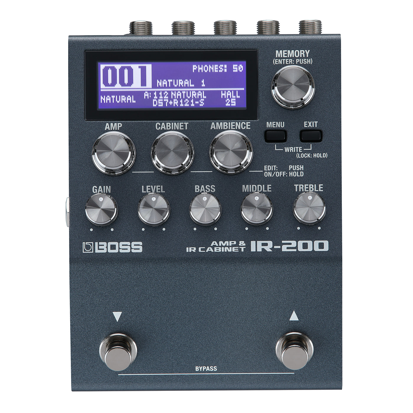amp sim pedal Boss IR-200 Guitar Amp Simulator & IR Cabinet Loader Pedal