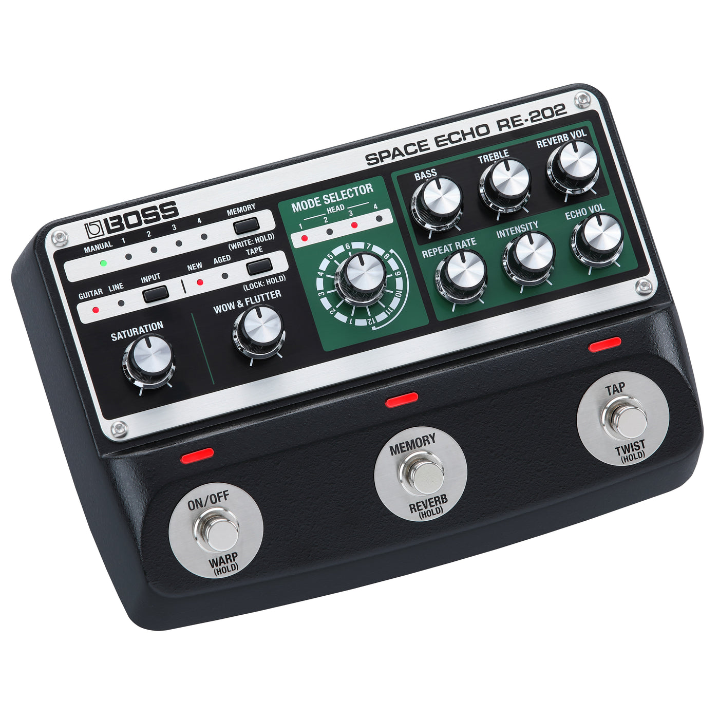 echo vs delay pedal Boss RE-202 Space Echo Delay/Reverb Pedal