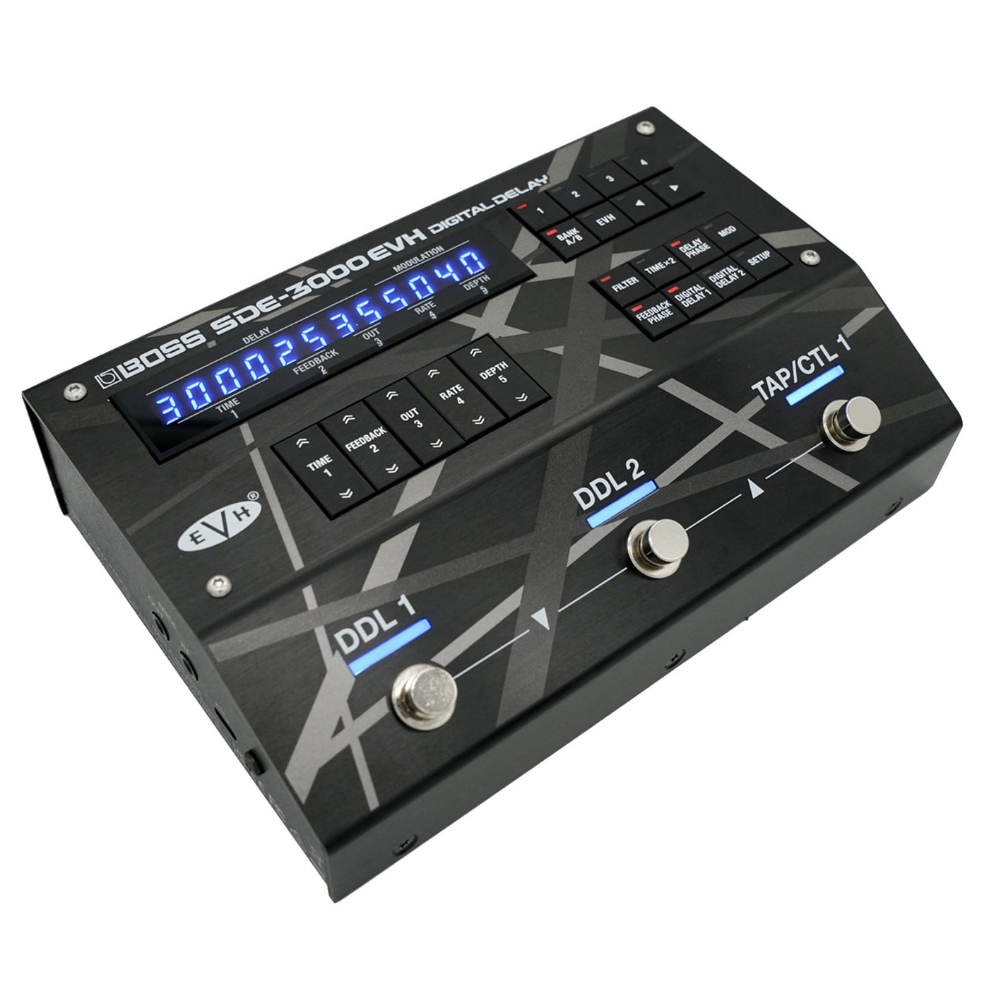 boss pedal delay Boss SDE-3000EVH Eddie Van Halen Signature Dual Digital Delay Pedal New