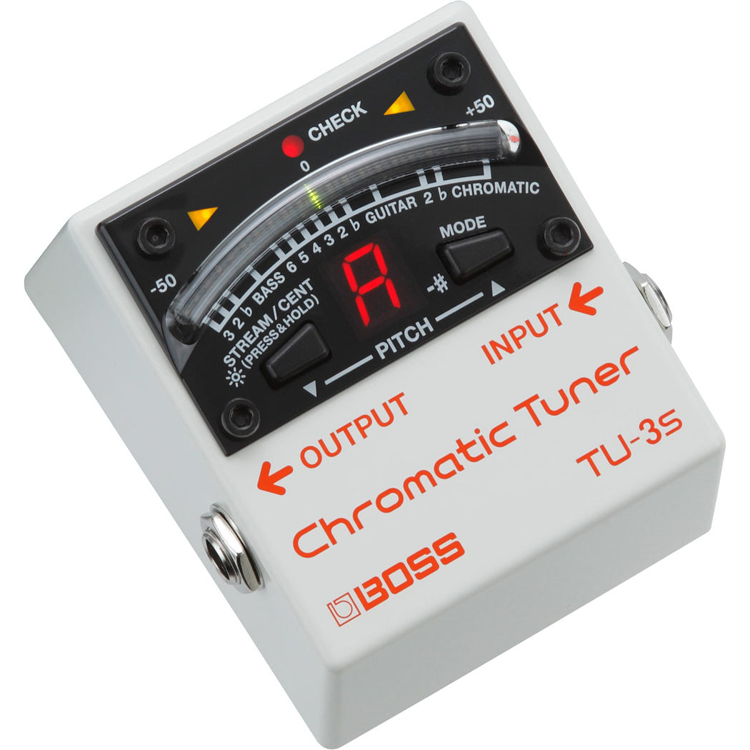 bass guitar tuner pedal Boss TU-3S Chromatic Tuner
