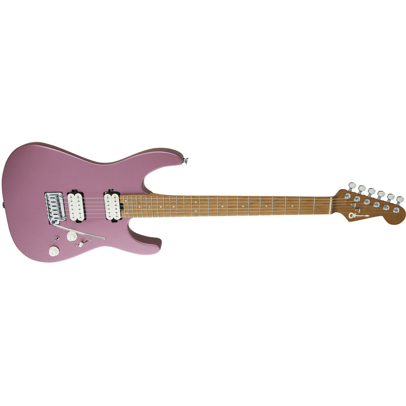 Charvel Pm Dinky24 Hh 2Pt Carm Mpl - Satin Burgungy Mist