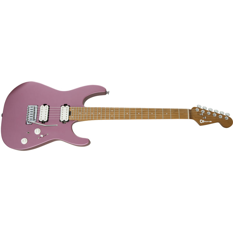 Charvel Pm Dinky24 Hh 2Pt Carm Mpl - Satin Burgungy Mist