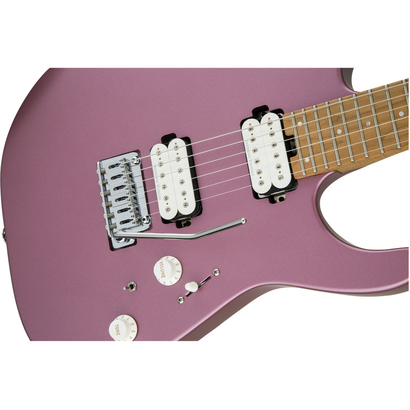 Charvel Pm Dinky24 Hh 2Pt Carm Mpl - Satin Burgungy Mist