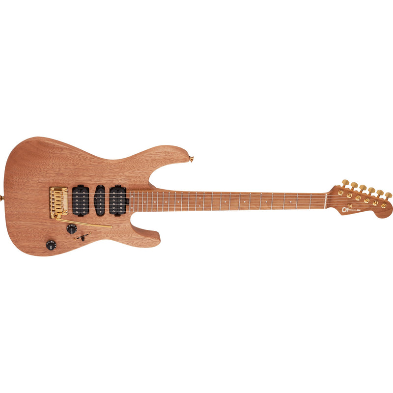 Charvel Pro-Mod DK24 HSH 2PT CM, Carm MPL Fingerboard Mahogany Guitar - Natural
