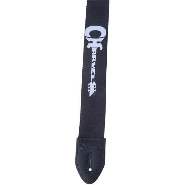Charvel Guitar Strap, Black with White Logo