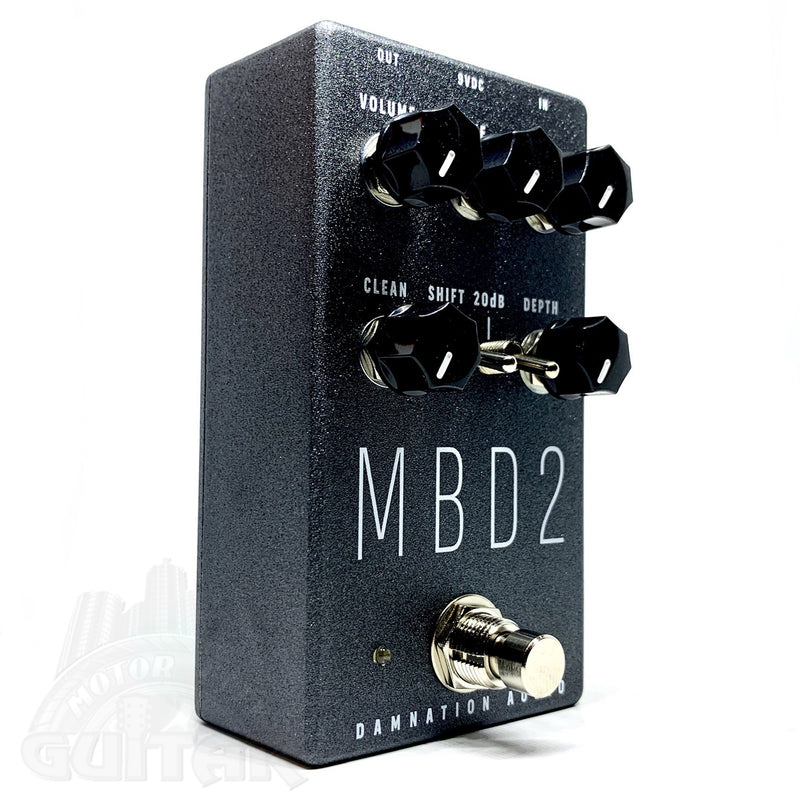 Damnation Audio MBD-2 Mosfet Bass Distortion Pedal - Silver Sparkle