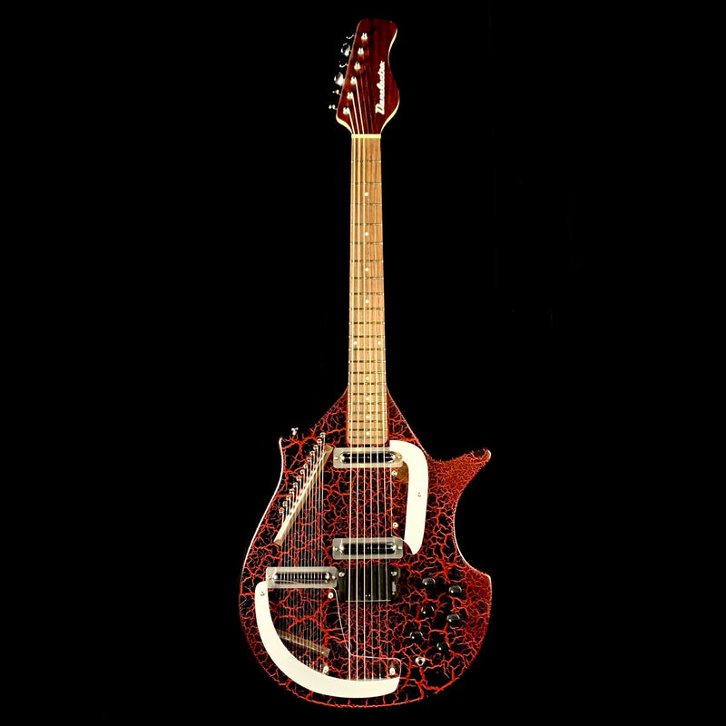 Danelectro Coral Sitar Reissue Guitar - Red Crackle