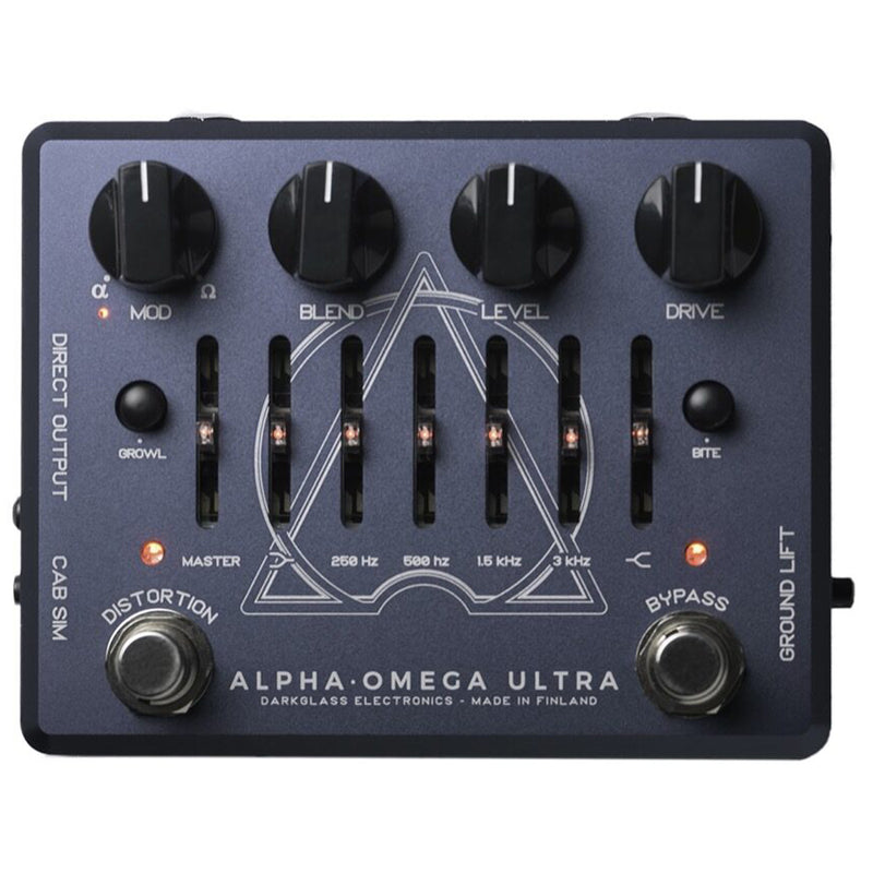 Darkglass Alpha-Omega Ultra Dual Bass Preamp/OD Pedal with Aux In
