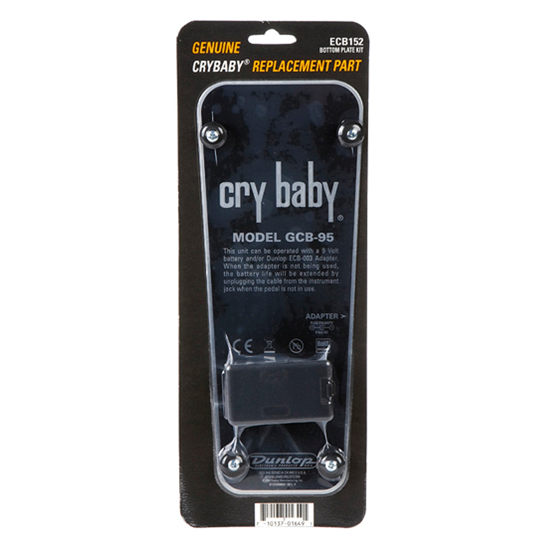 rubber feet for guitar pedals Dunlop ECB152C Bottom Plate – Motor City Guitar