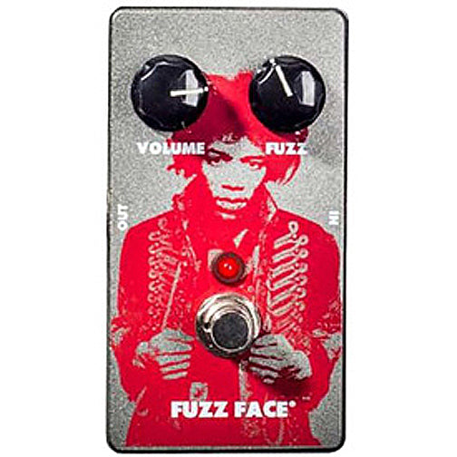 jimi hendrix guitar effects pedals Dunlop JHM5 Jimi Hendrix Fuzz Face Distortion Pedal