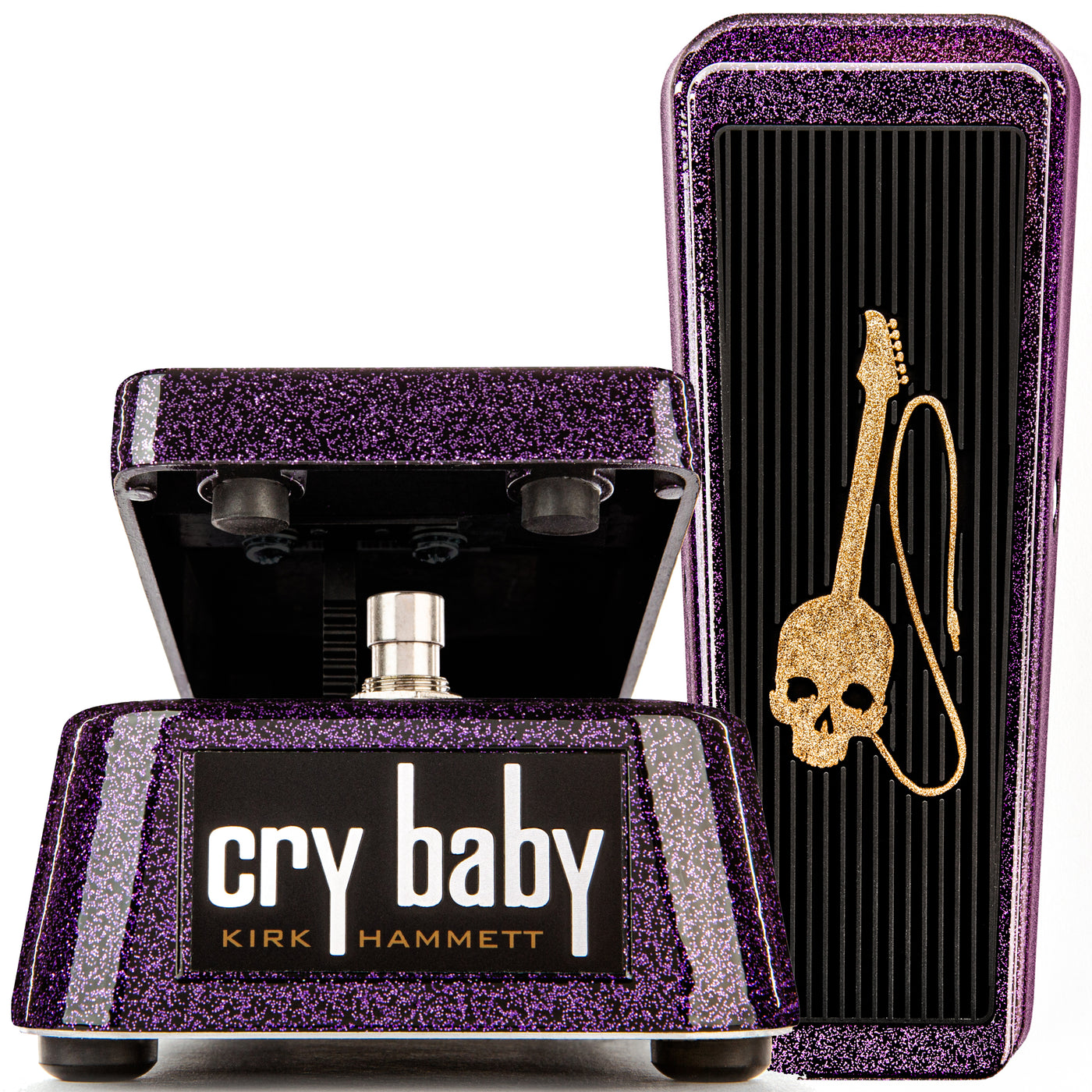 kirk hammett pedal Dunlop KH95X Kirk Hammett Limited Edition Purple Sparkle Cry Baby Wah Pedal