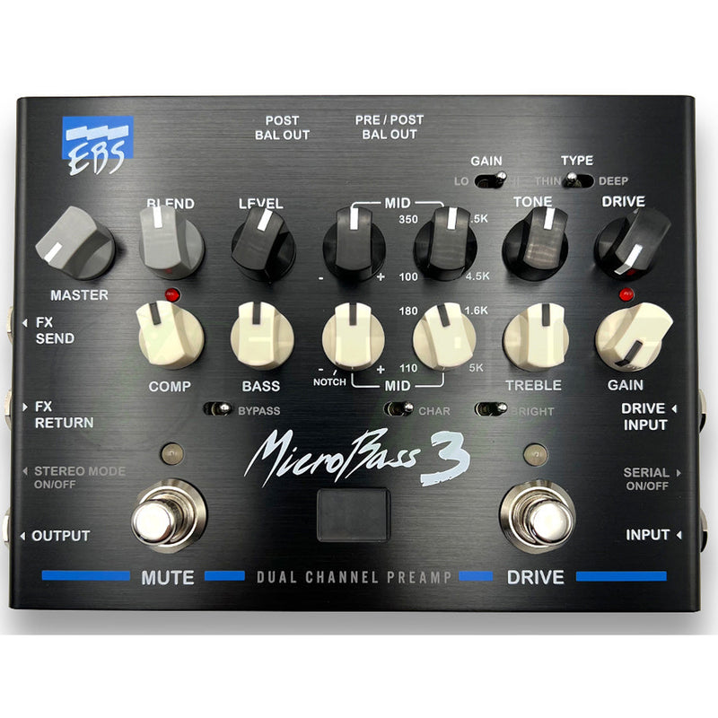 EBS MicroBass 3 Two Channel Bass Preamp