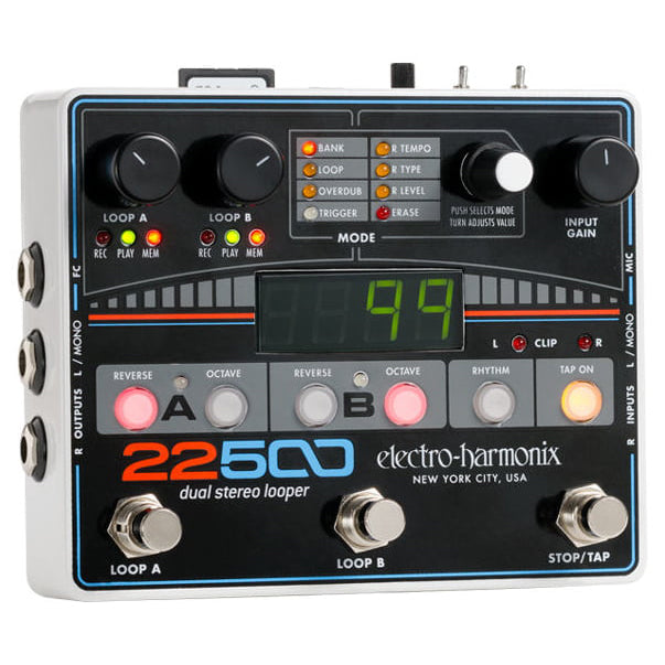 heyner pedal max pro 22500 Electro Harmonix 22500 Dual Stereo Looper Pedal