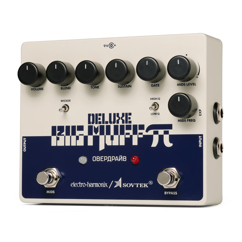 Electro-Harmonix Sovtek Deluxe Big Muff Pi Fuzz Pedal with Mid-Shift