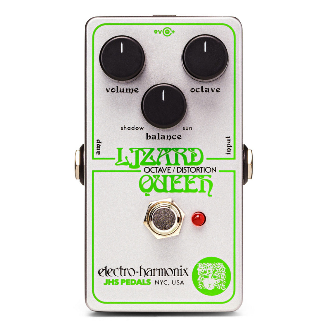 graphic fuzz pedal EH Lizard Queen Octave Fuzz – Motor City Guitar