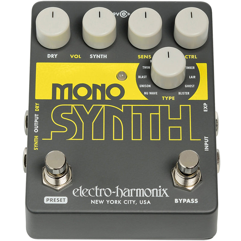 Electro-Harmonix Mono Synth Guitar Pedal w/ 11 Sounds