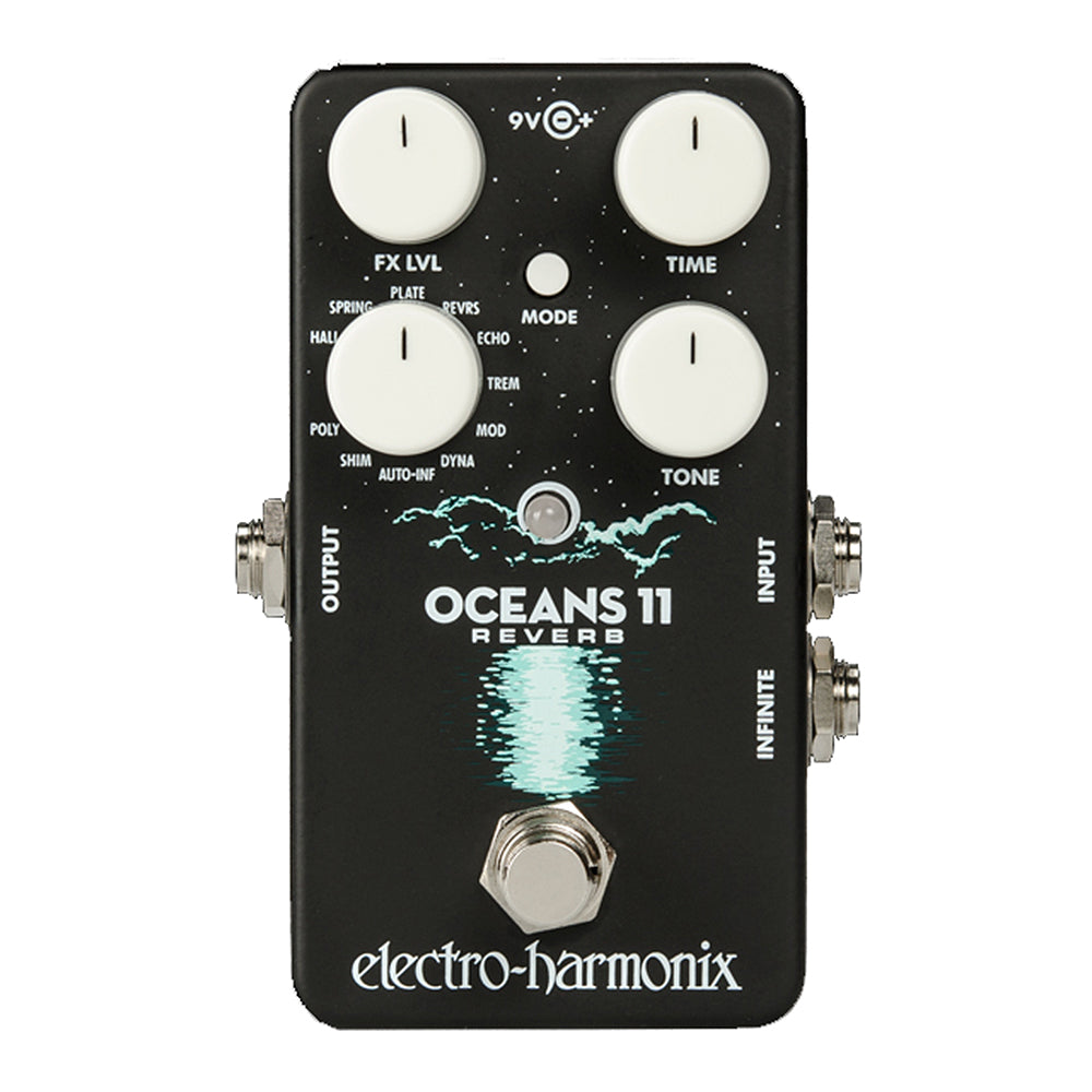 digital reverb pedal Electro-Harmonix Oceans 11 Multifunction Digital Reverb pedal