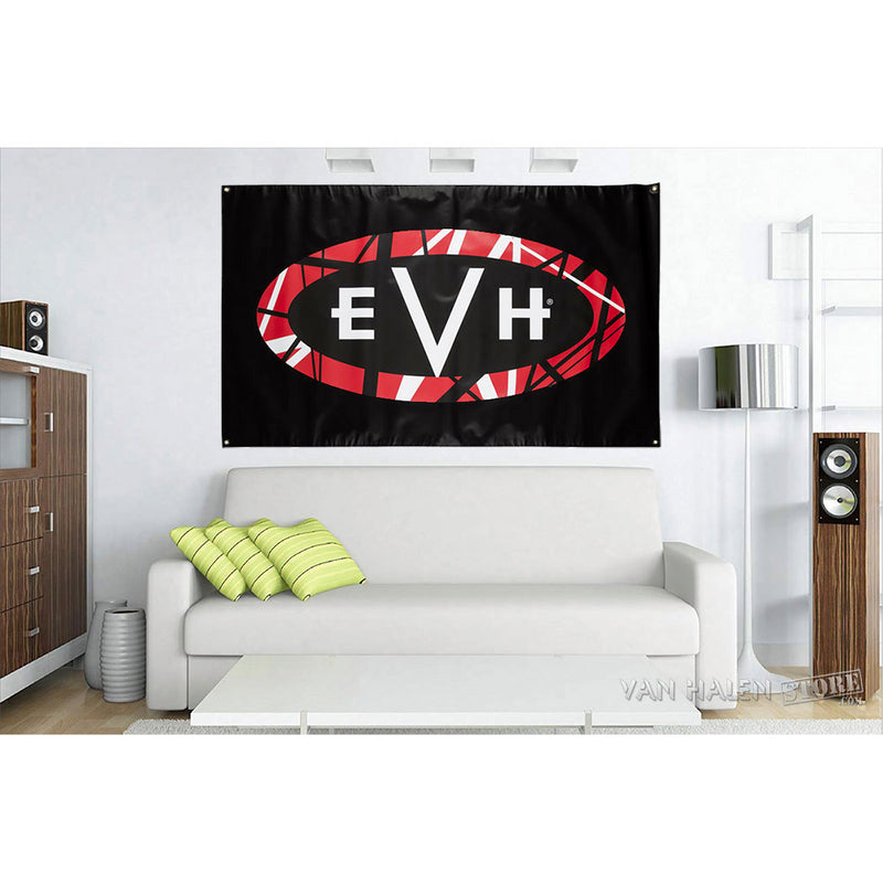 EVH Eddie Van Halen Giant 3x5 Striped Logo Wall Banner