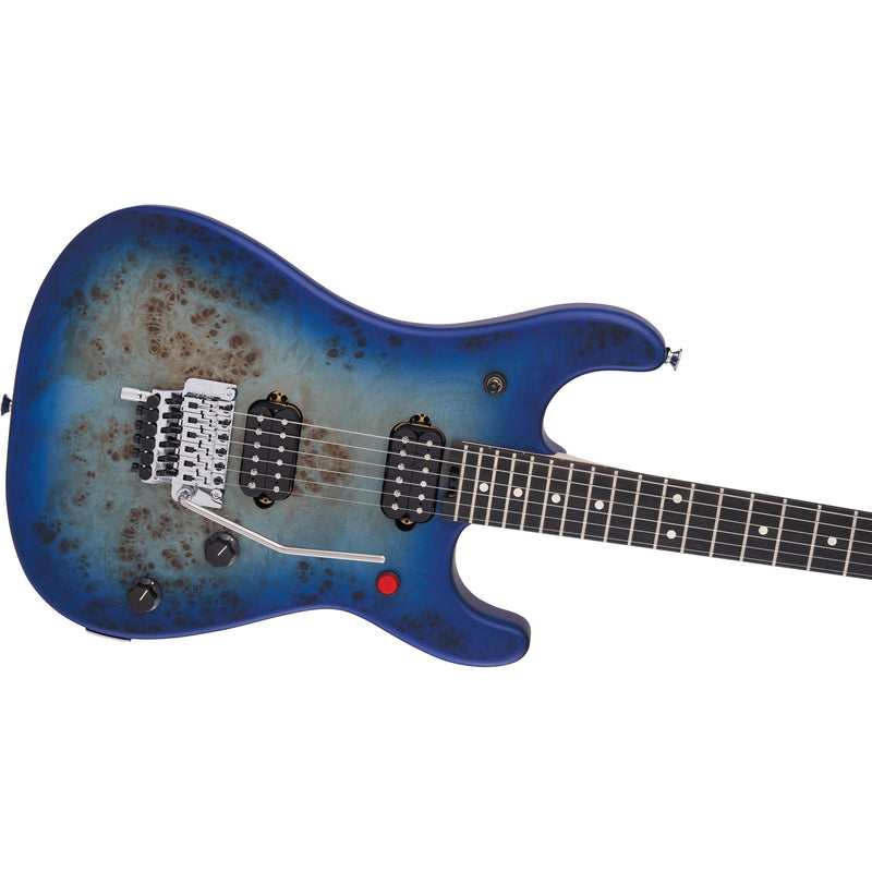 EVH 5150 Series Deluxe Poplar Burl Guitar - Aqua Burst