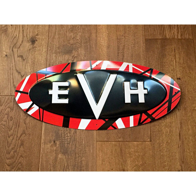 EVH Striped Logo Embossed Tin Wall Sign