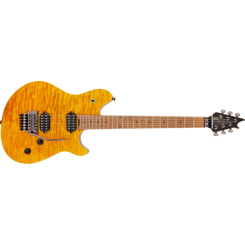 EVH Wolfgang WG Standard Quilted Top w/Baked Maple Neck - Transparent Amber