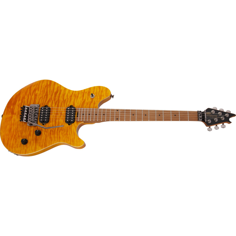 EVH Wolfgang WG Standard Quilted Top w/Baked Maple Neck - Transparent Amber