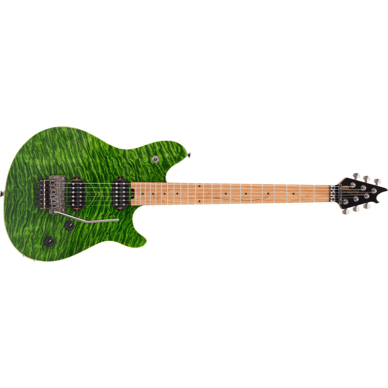 EVH Wolfgang WG Standard Quilted Top w/Baked Maple Neck - Transparent Green