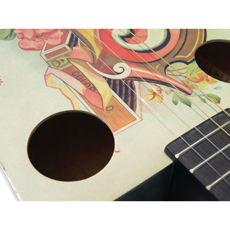 Eddy Finn EF-SP5 Cigar Box Acoustic Guitar - With Gig Bag