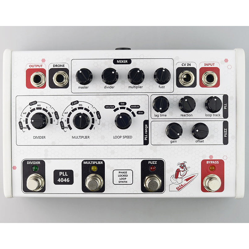 pll pedal Elta Music PLL-4046 Analog Phase Locked Loop Synth Effect Multi-Voice  Analog Harmonizer and Fuzz Pedal