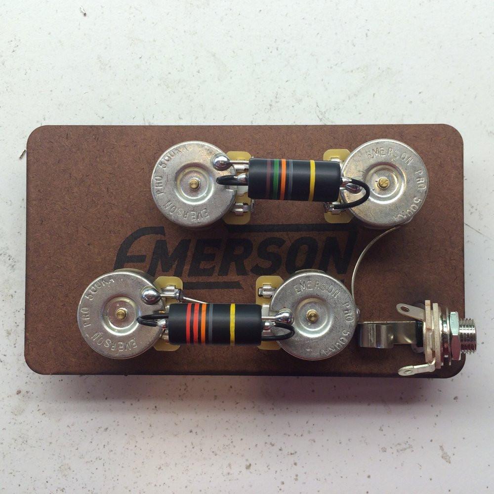 Emerson Custom Telecaster Deluxe Prewired Kit w/500K Pots