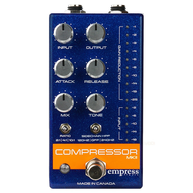 Empress Effects Compressor Mk II Compressor Pedal - Blue Sparkle