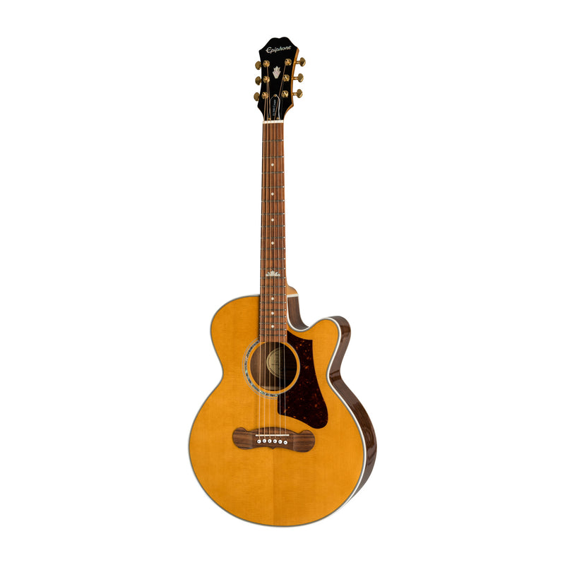 Epiphone J-200 EC Studio Parlor Acoustic-Electric Guitar - Vintage Natural