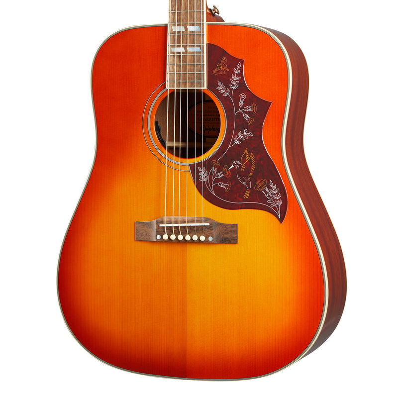 Epiphone Masterbuilt Hummingbird Acoustic Electric Guitar - Aged Cherry Sunburst Gloss