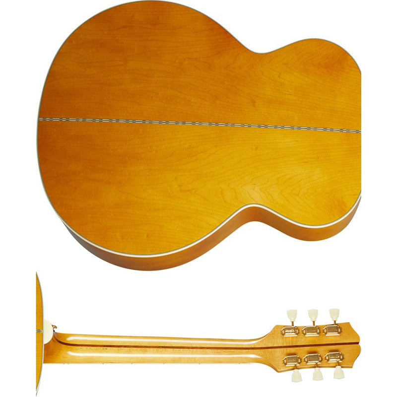 Epiphone Masterbuilt J-200 Acoustic Electric Guitar - Aged Natural Antique Gloss