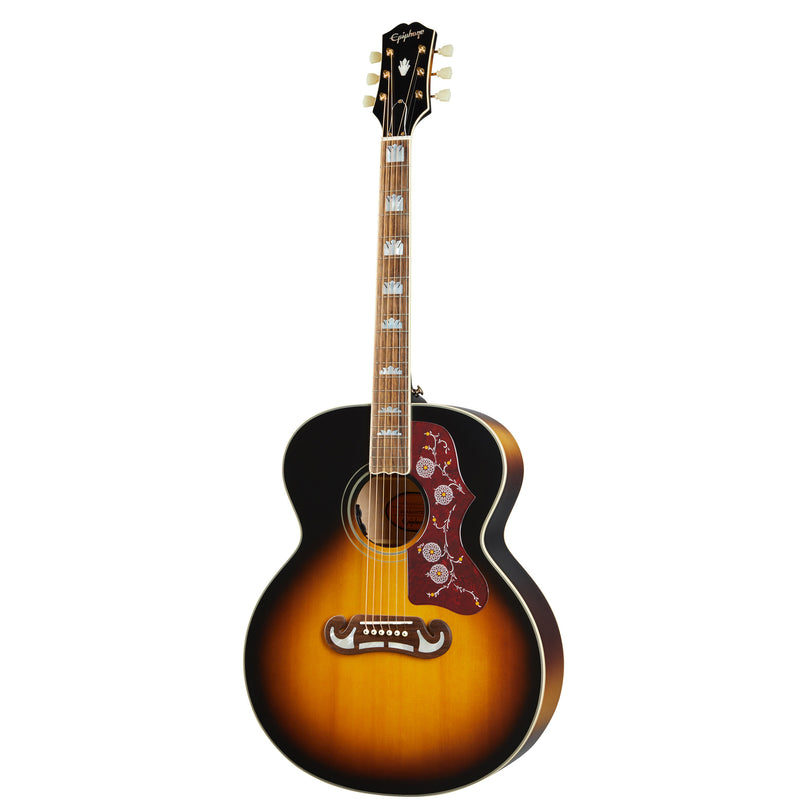 Epiphone Masterbuilt J-200 Acoustic Electric Guitar - Aged Vintage Sunburst Gloss