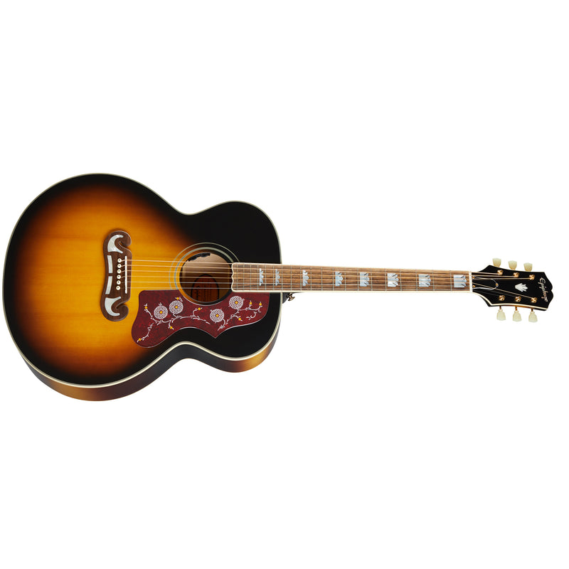 Epiphone Masterbuilt J-200 Acoustic Electric Guitar - Aged Vintage Sunburst Gloss