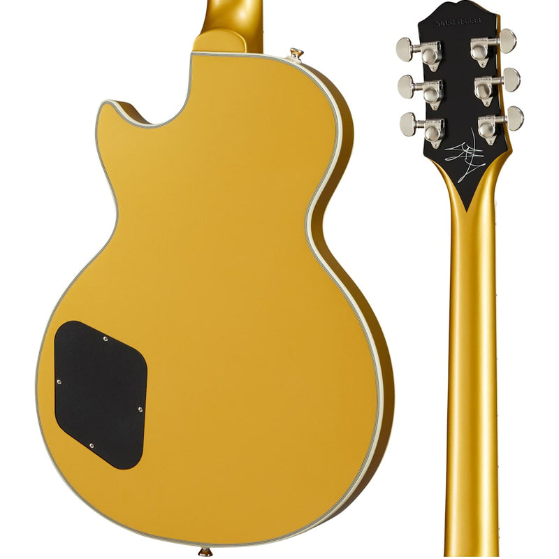Epiphone Jared James Nichols Gold Glory Les Paul Custom with EpiLite Case - Double Gold Aged Gloss