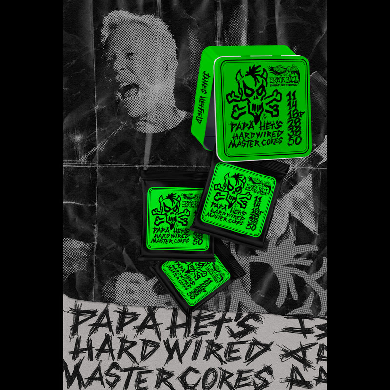 Ernie Ball James Hetfield Papa Het's Hardwired Master Core Limited Edition 3-Pack String Tin