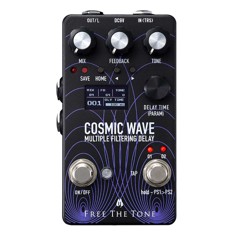 free the tone delay pedal Free The Tone Cosmic Wave CW-1Y Multiple Filtering Delay Pedal New