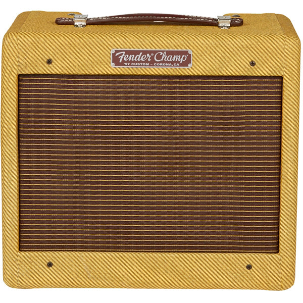 Fender 57 Custom Champ 5 Watt 1 x 8" Hand-Wired Tube Guitar Amplifier - Laquered Tweed