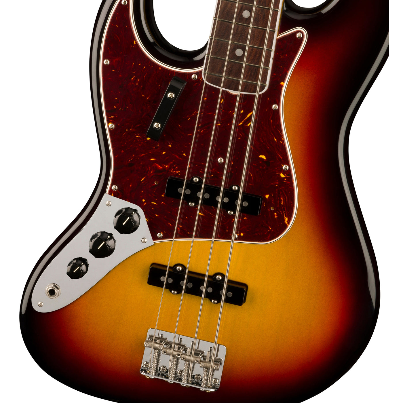 Fender American Vintage II 1966 Jazz Bass Left-Hand Rosewood Fingerboard -  3-Color Sunburst New
