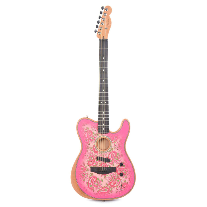 Fender American Limited Edition Acoustasonic Telecaster Acoustic-Electric Guitar - Pink Paisley