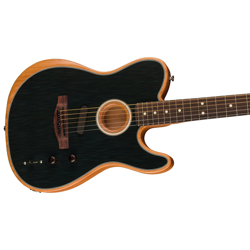 Fender Acoustasonic Player Telecaster Acoustic-Electric Guitar Rosewood Fingerboard - Brushed Black