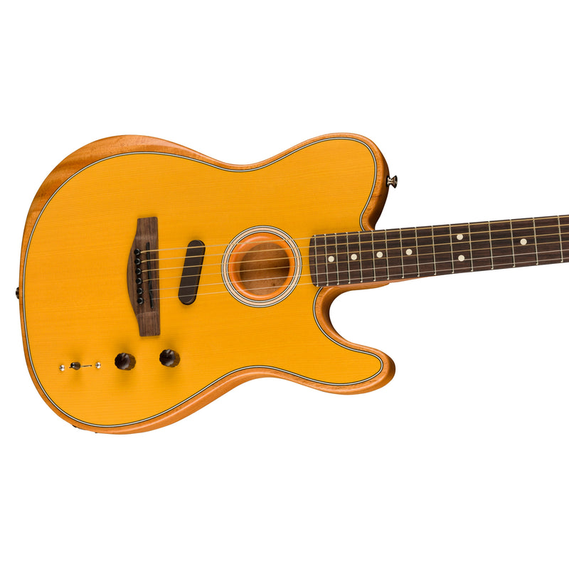 Fender Acoustasonic Player Telecaster Acoustic-Electric Guitar Rosewood Fingerboard - Butterscotch Blonde